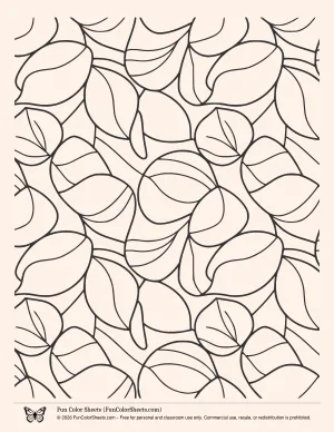 Basic Pattern Coloring Sheet