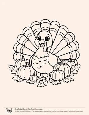 turkey coloring page
