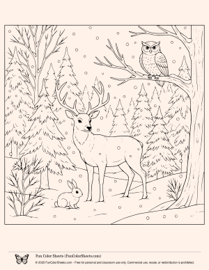 winter coloring pages