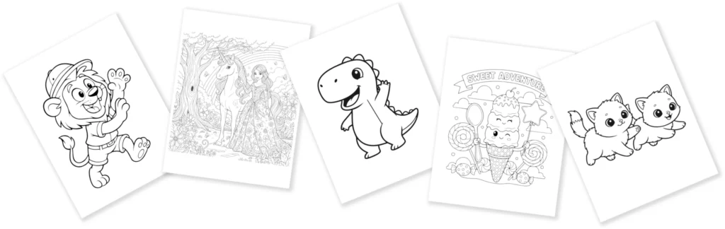 fun color sheets collage of coloring page samples