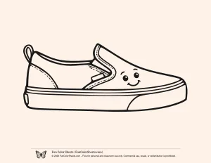 Cartoon Sneaker Color Sheet