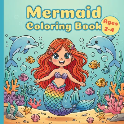 Mermaid Coloring Book Ages 2-4: Mermaid Coloring Fun for Toddlers and Young Kids